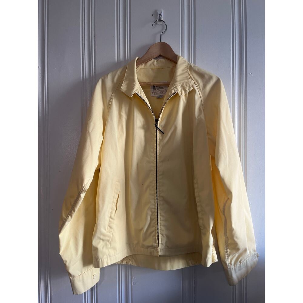 London fog jacket vintage yellow size large